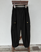 CHANGE BUTTON SOLOTEX®︎ CARGO SLACKS - BLACK