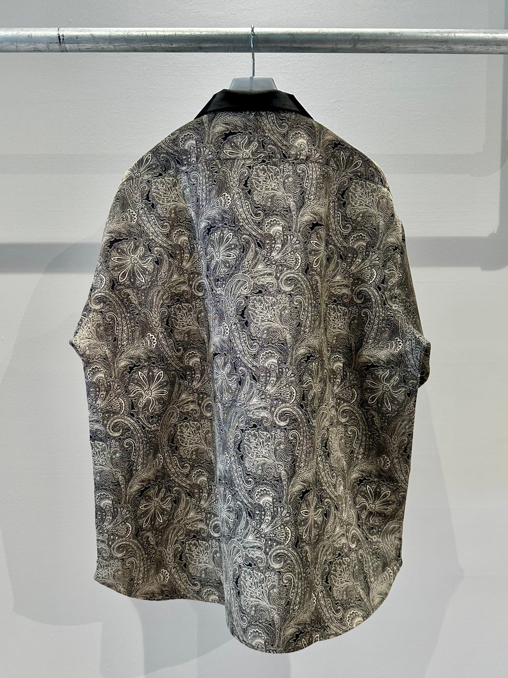 Mercury Mini Button Paisley Black Collar Shirt - JAPAN MADE