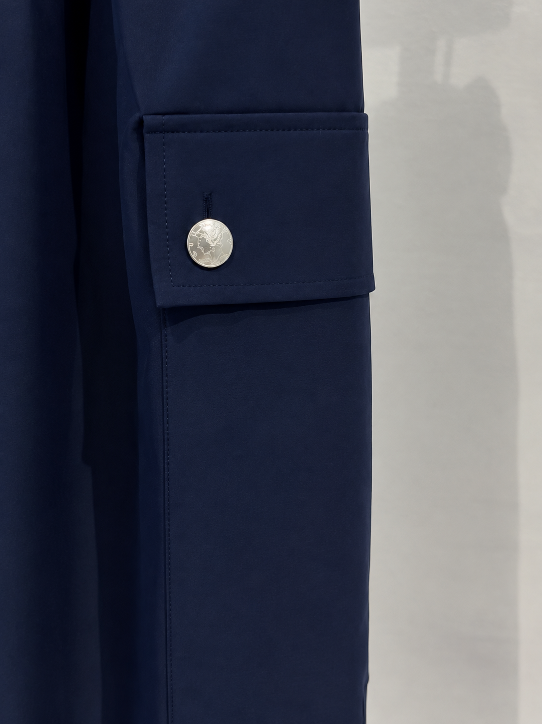 MERCURY COIN CHANGE BUTTON SOLOTEX®︎ CARGO SLACKS - NAVY