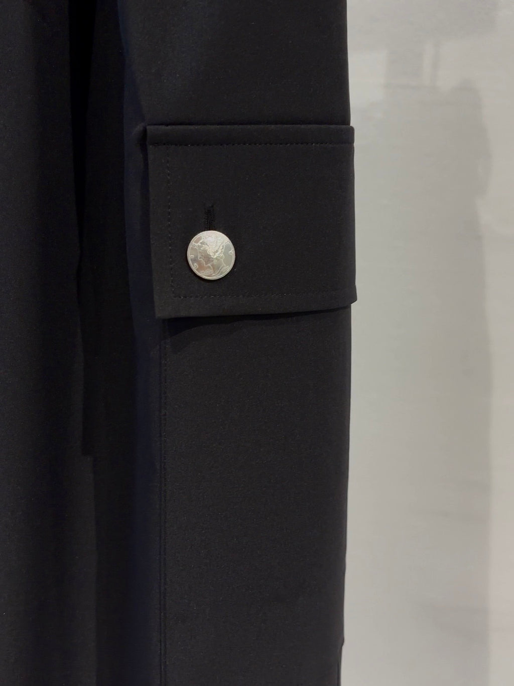 MERCURY COIN CHANGE BUTTON SOLOTEX®︎ CARGO SLACKS - BLACK
