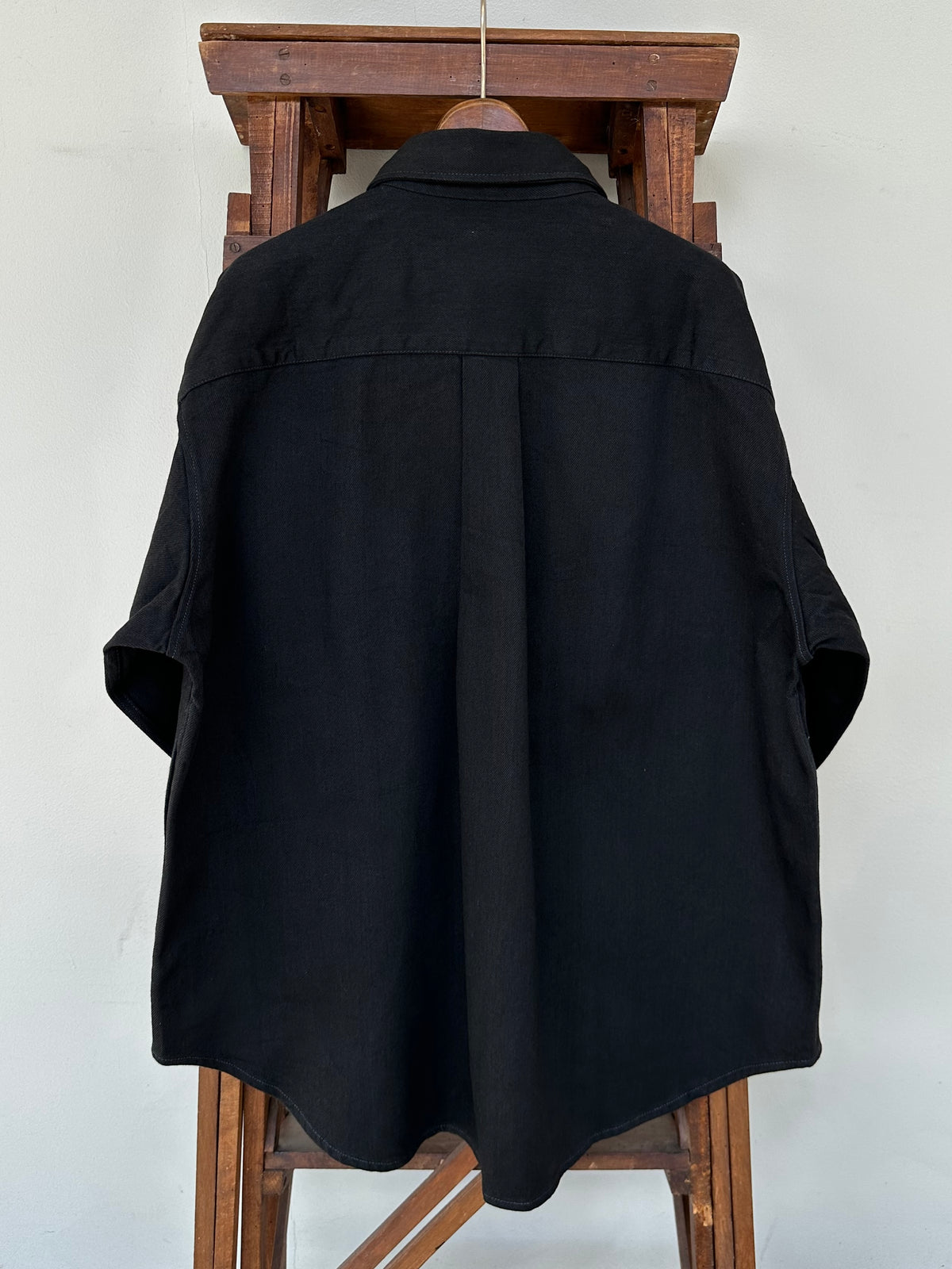 【Lightning 11月号掲載】MERCURY BUTTON 11OZ DENIM JACKET SHIRTS（BLACK）- PAST-005