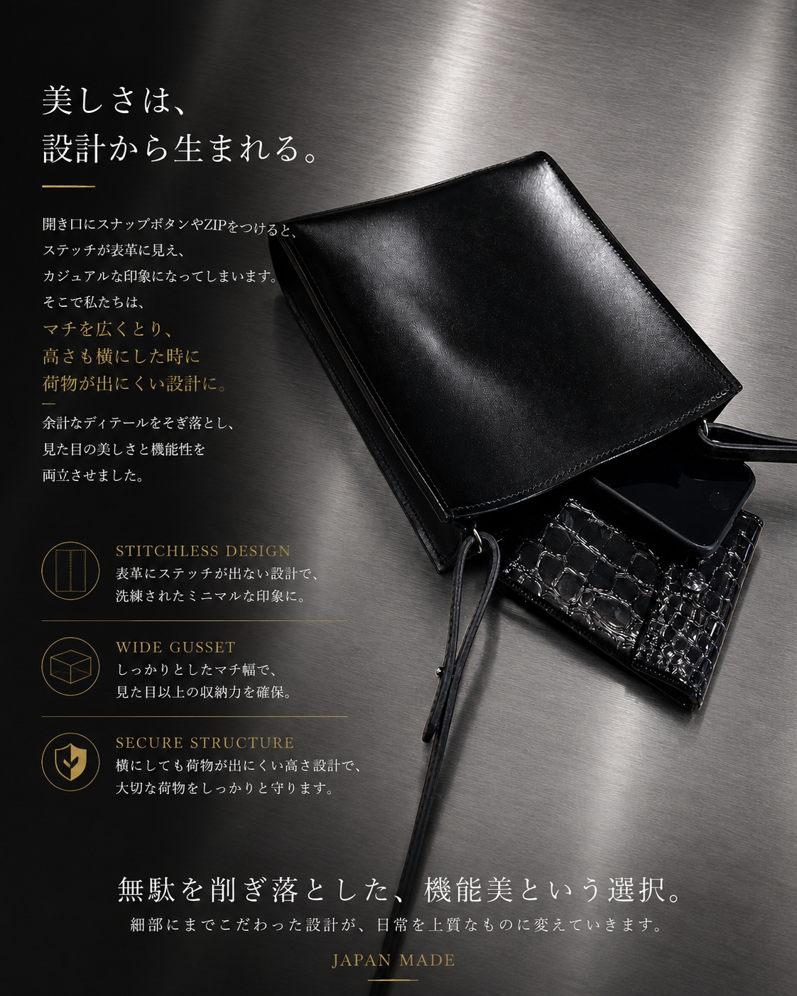 NAMELESS LEATHER SHOULDER BAG