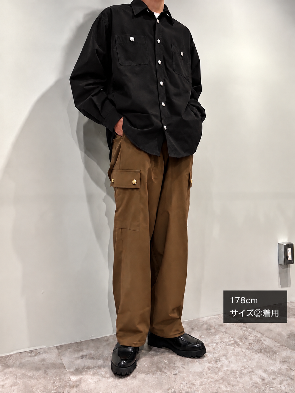 【Lightning 11月号掲載】MERCURY BUTTON 11OZ DENIM JACKET SHIRTS（BLACK）- PAST-005