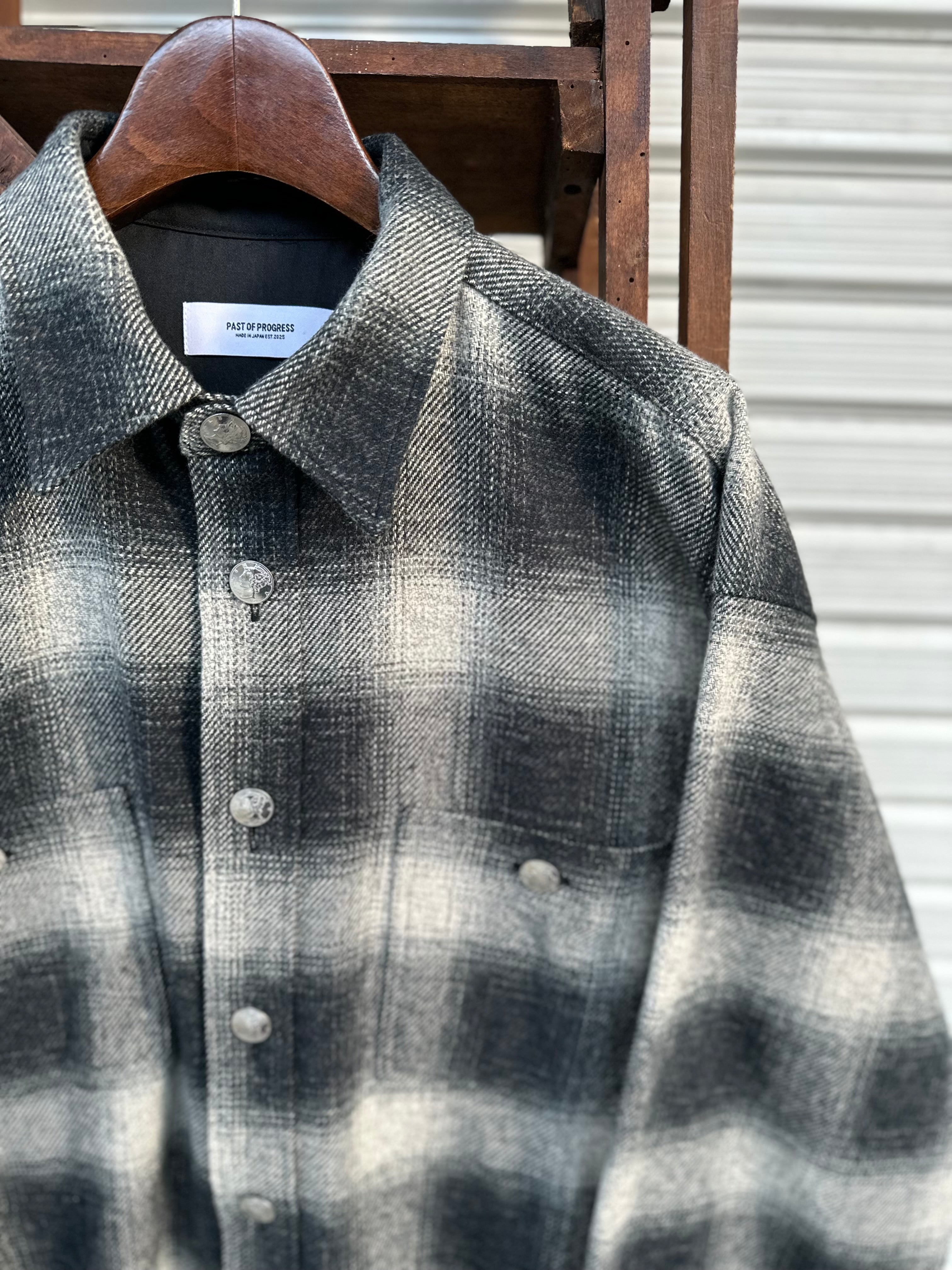 Mercury Button Ombre Shirt Jacket PAST-005