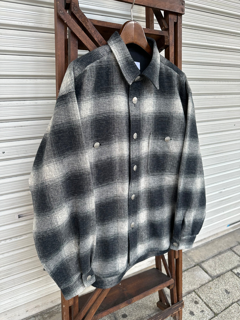 Mercury Button Ombre Shirt Jacket PAST-005
