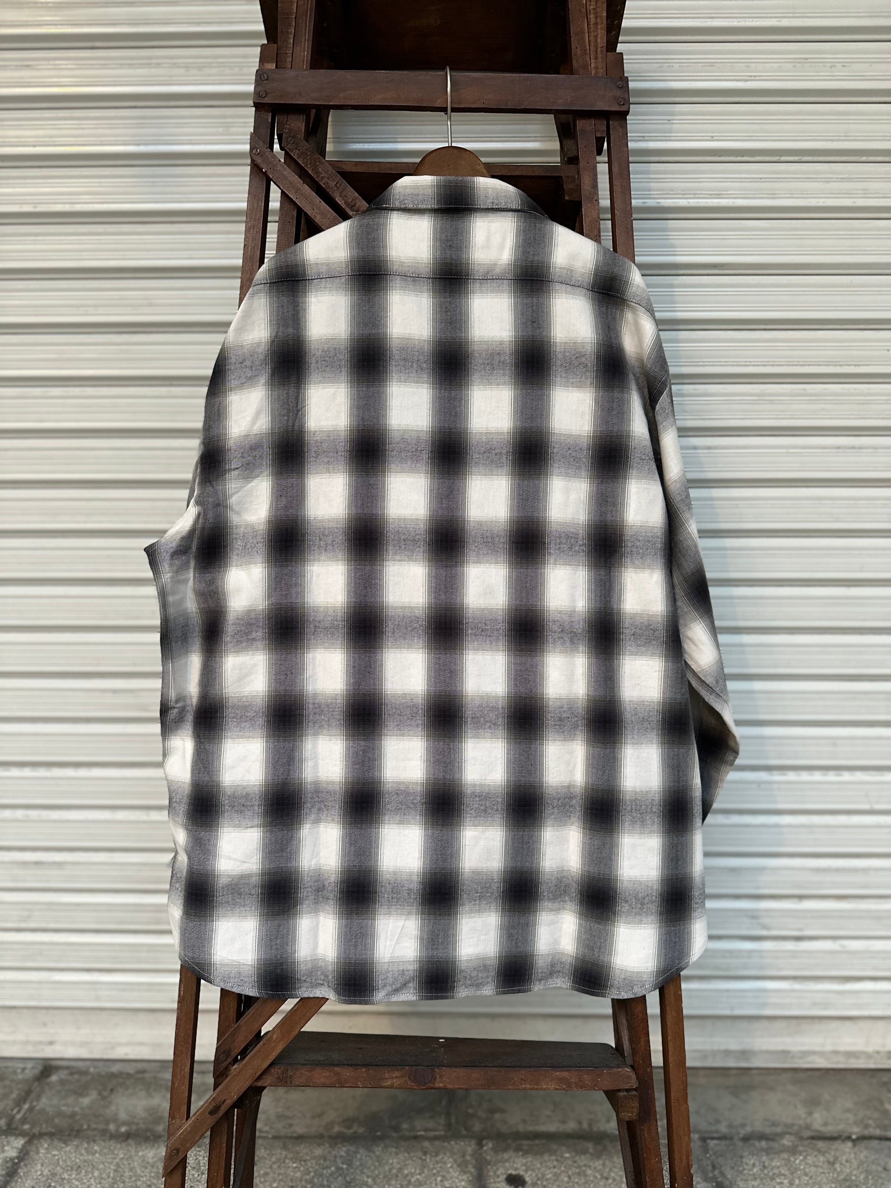 DRAPE OMBRE OPEN COLLAR SHIRT PAST-001