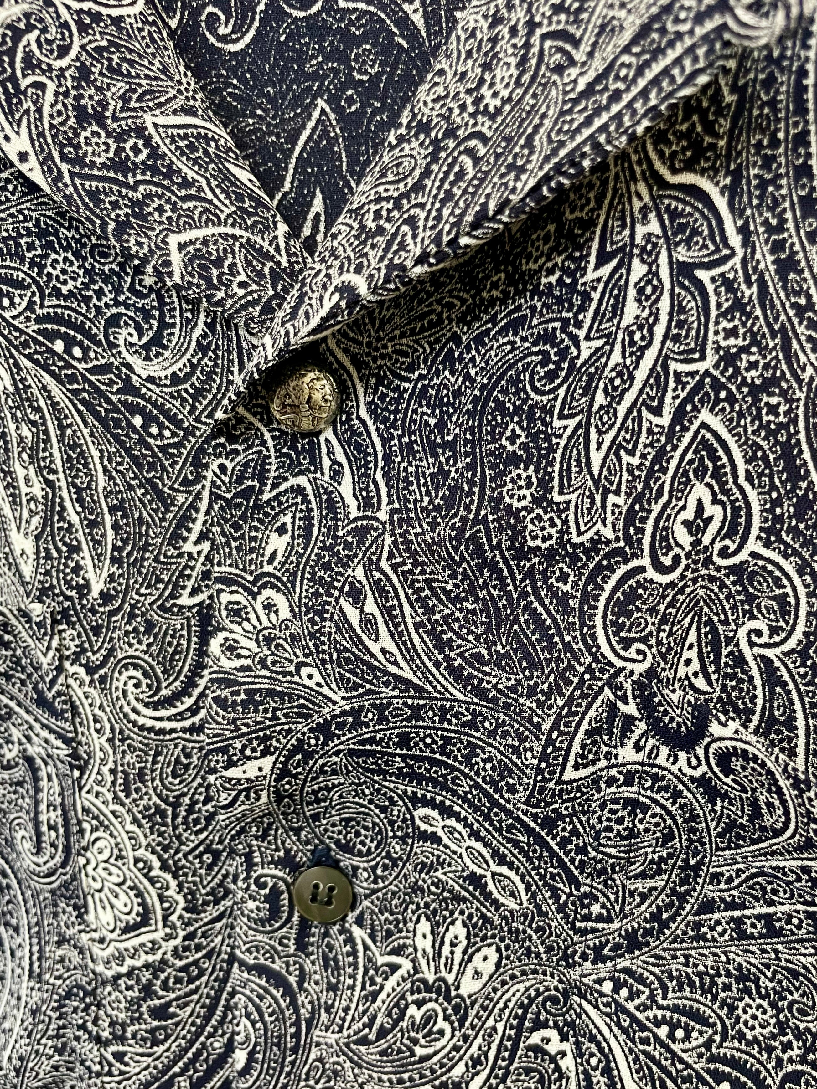 Mercury Mini Button【JAPAN MADE】PAISLEY 開襟 SHIRTS