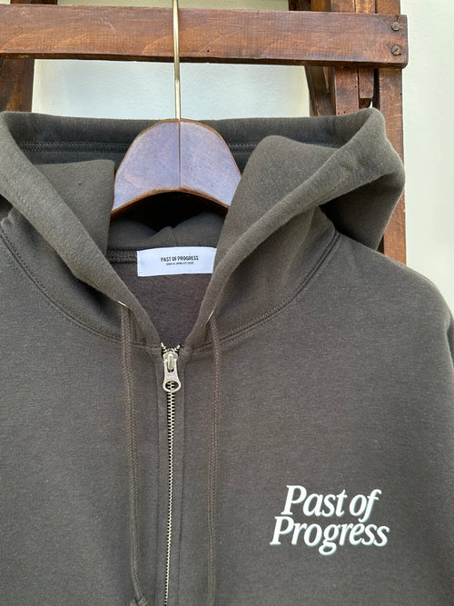 CLASSIC LOGO BOX TANTAKE HOODIE（VINTAGE BLACK - FRONT PRINT）PAST-006-α