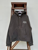 CLASSIC LOGO BOX TANTAKE HOODIE（VINTAGE BLACK - FRONT PRINT）PAST-006-α