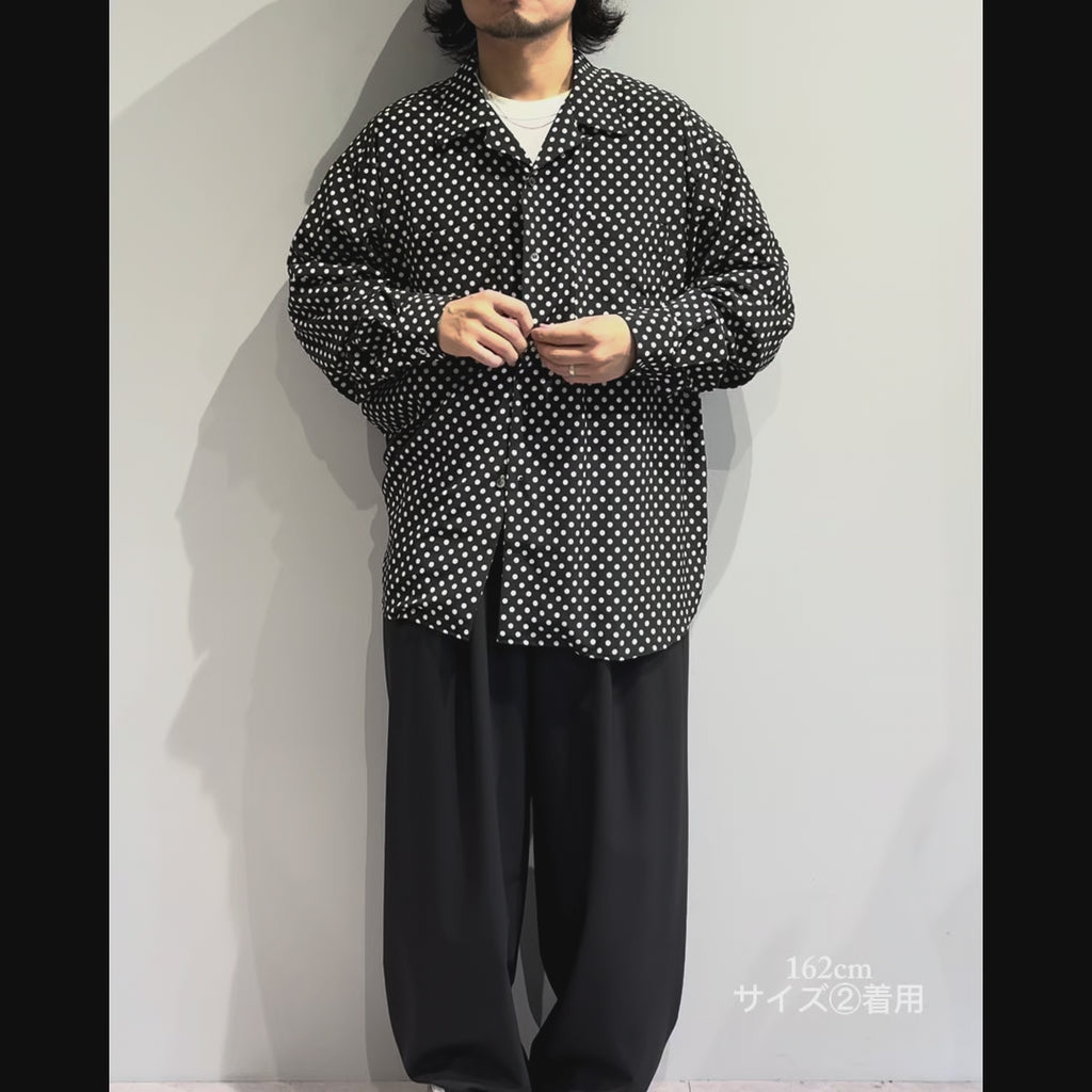 Mercury Mini Button【京都抜染】DOT 開襟 SHIRTS