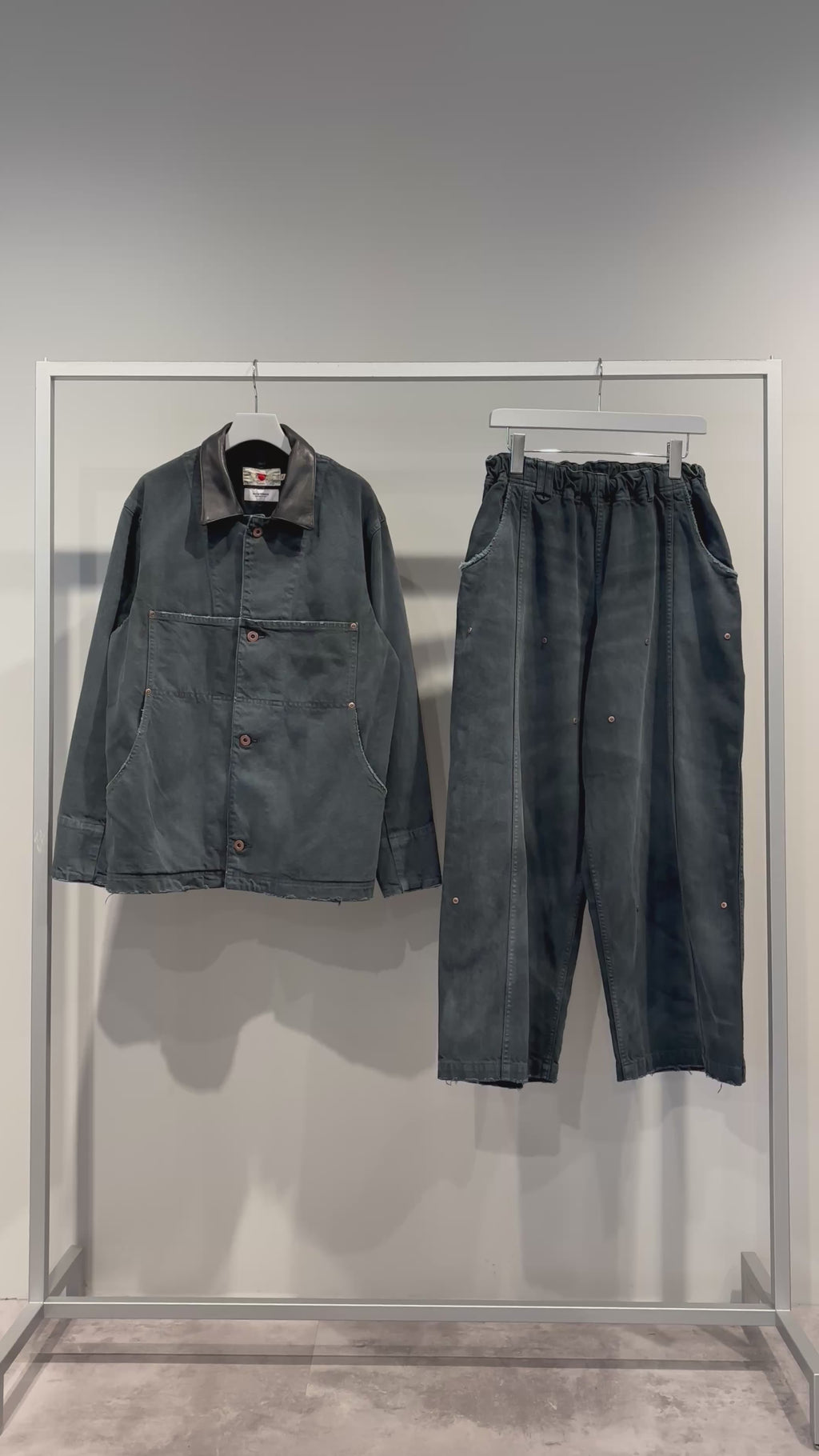 【VOO × PAST OF PROGRESS】LOOP D.P BALLOON DAMAGED / SUMI BLACK