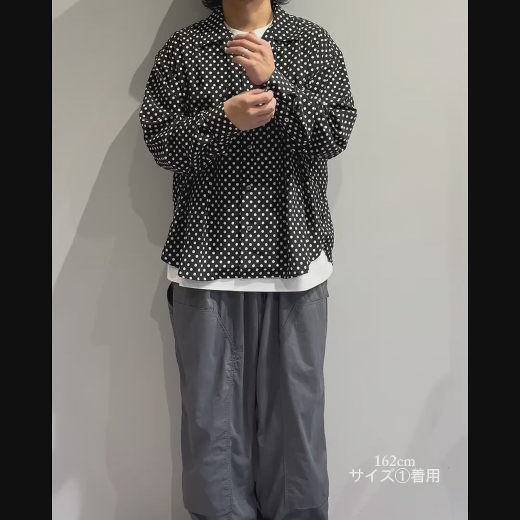 Mercury Mini Button【京都抜染】DOT 開襟 SHIRTS