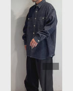 MERCURY BUTTON 12OZ DENIM JACKET SHIRTS - PAST-005