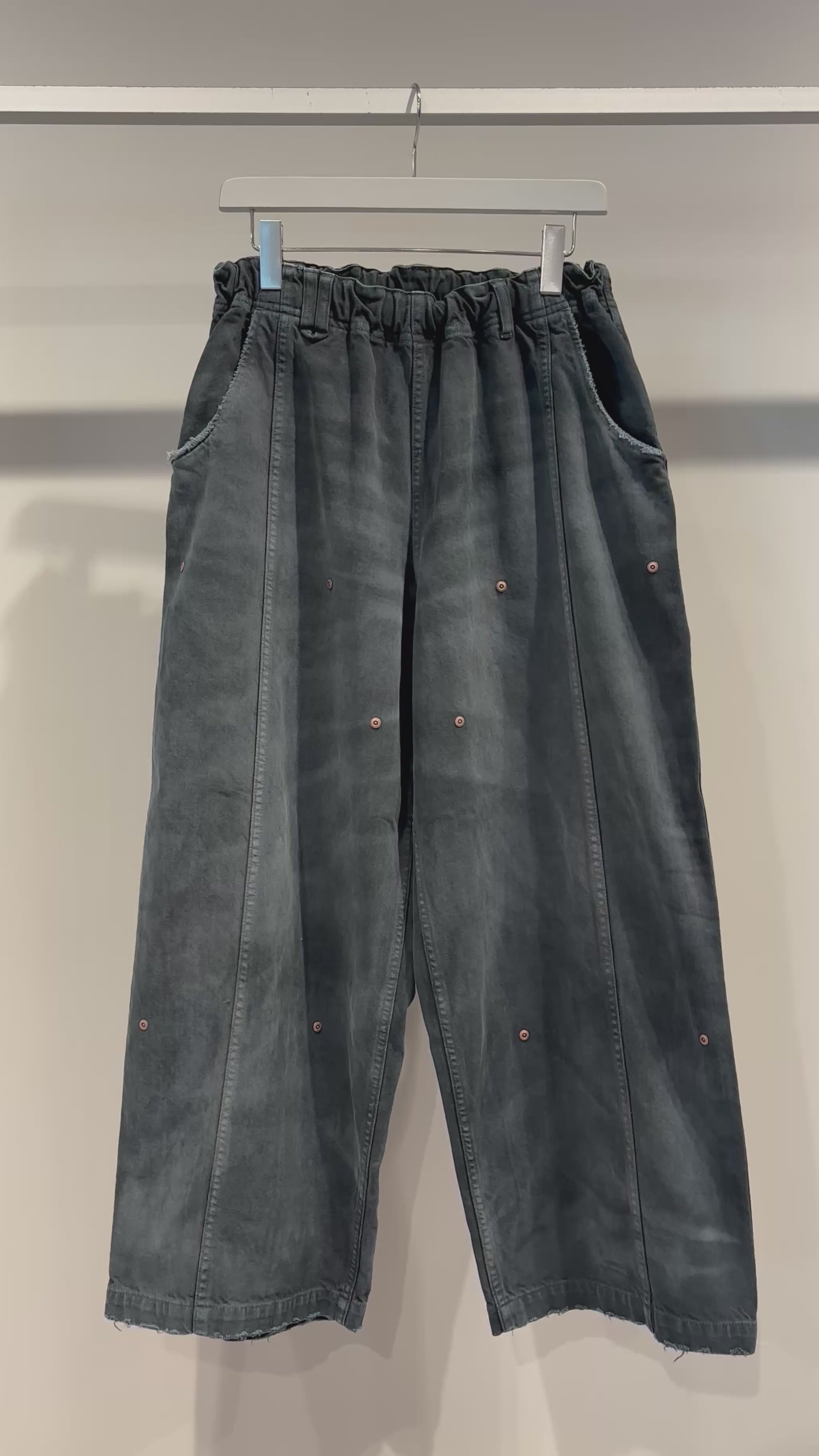 【VOO × PAST OF PROGRESS】LOOP D.P BALLOON DAMAGED / SUMI BLACK
