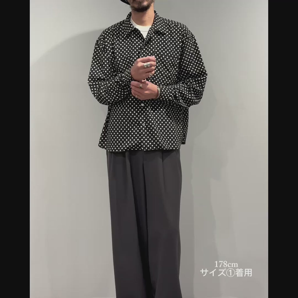 Mercury Mini Button【京都抜染】DOT 開襟 SHIRTS