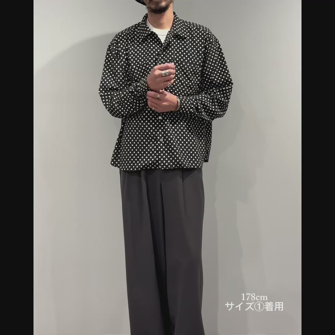 Mercury Mini Button【京都抜染】DOT 開襟 SHIRTS