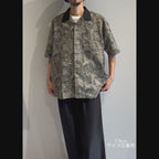Mercury Mini Button Paisley Black Collar Shirt - JAPAN MADE