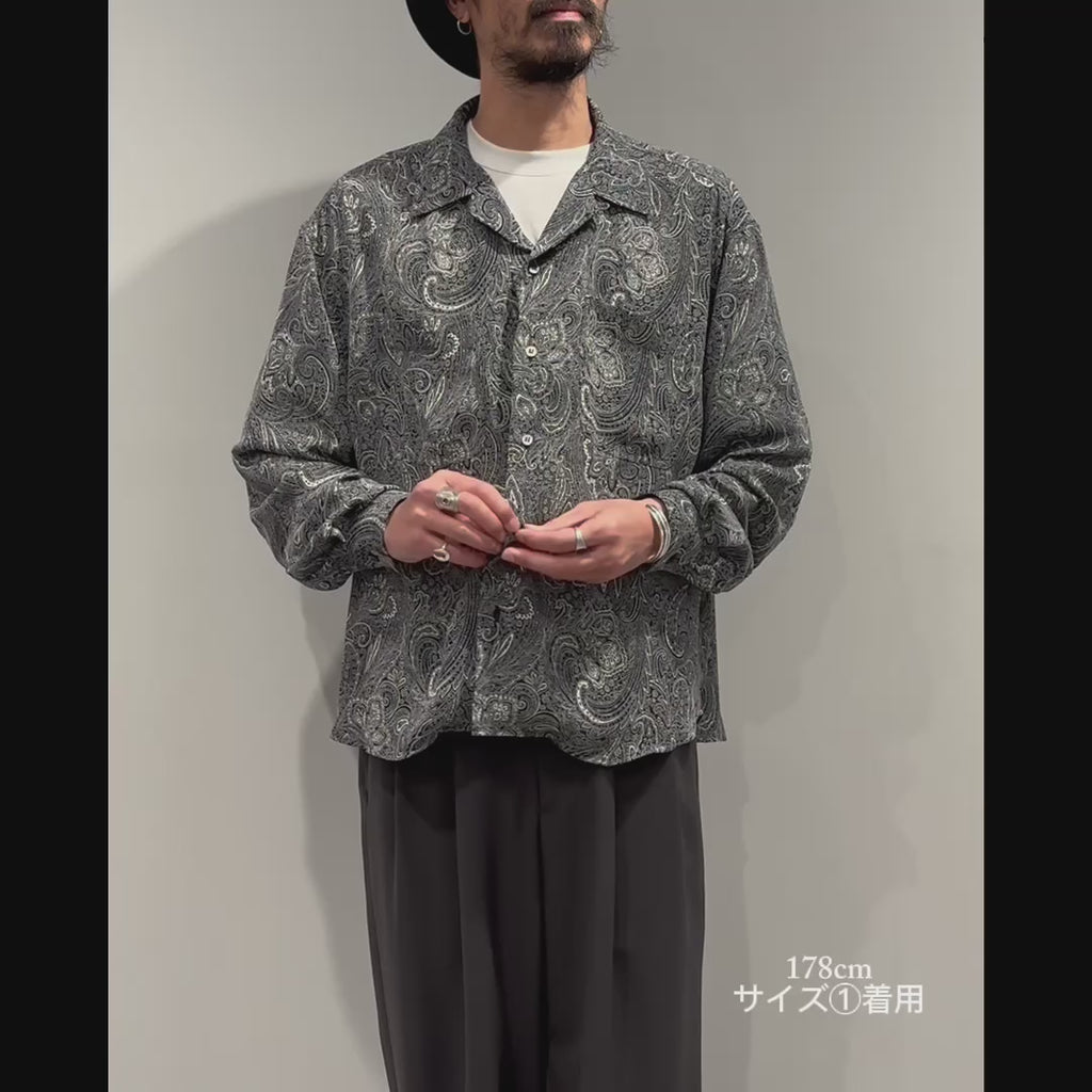 Mercury Mini Button【JAPAN MADE】PAISLEY 開襟 SHIRTS