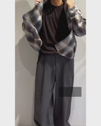 MERCURY BUTTON RAYON OMBRE SHIRT JACKET - PAST005