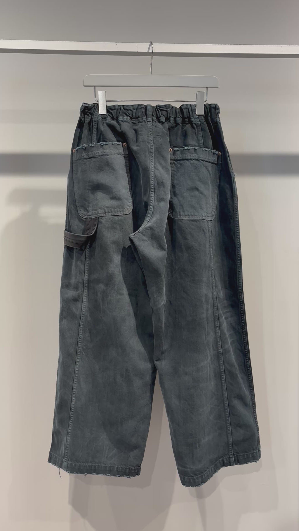 【VOO × PAST OF PROGRESS】LOOP D.P BALLOON DAMAGED / SUMI BLACK