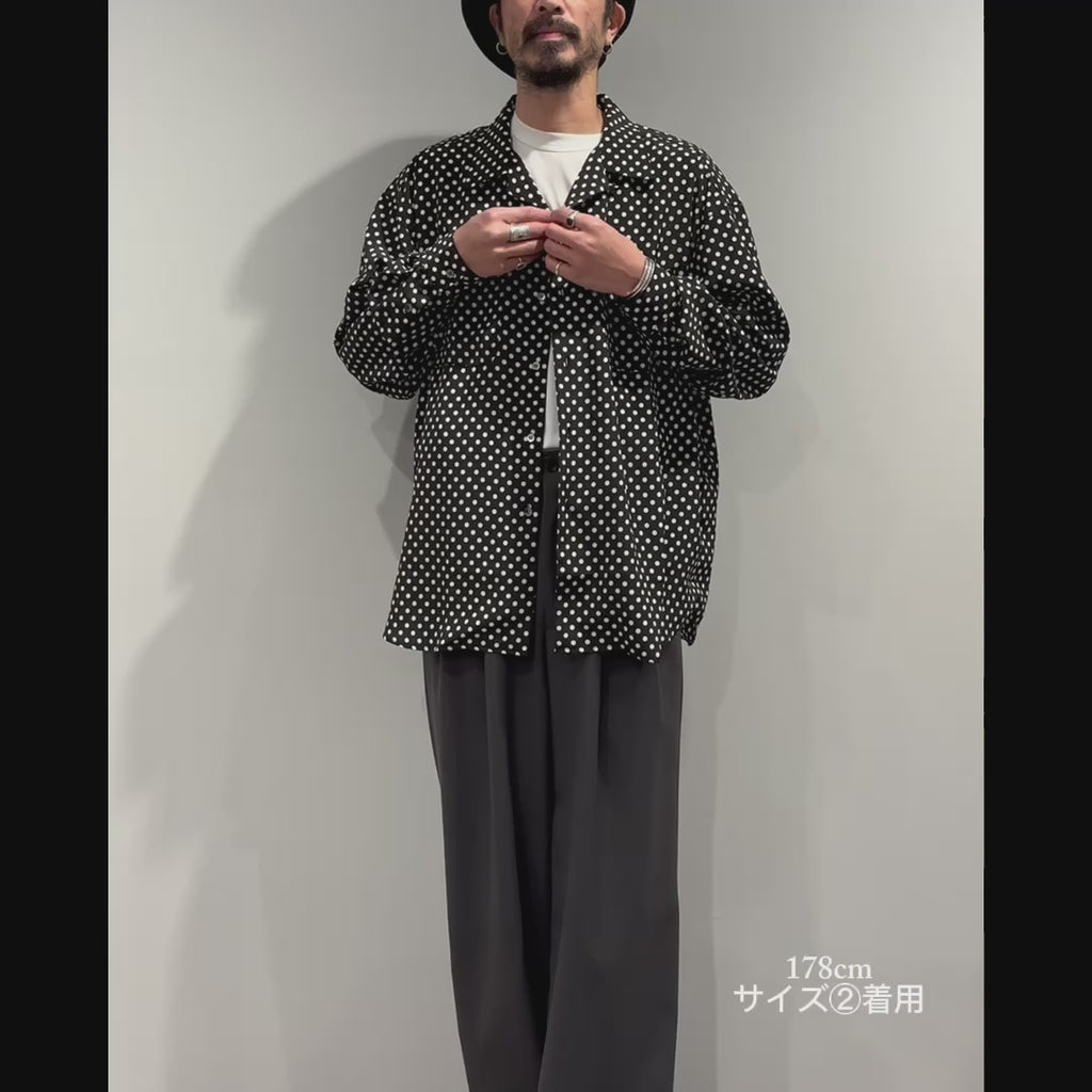 Mercury Mini Button【京都抜染】DOT 開襟 SHIRTS
